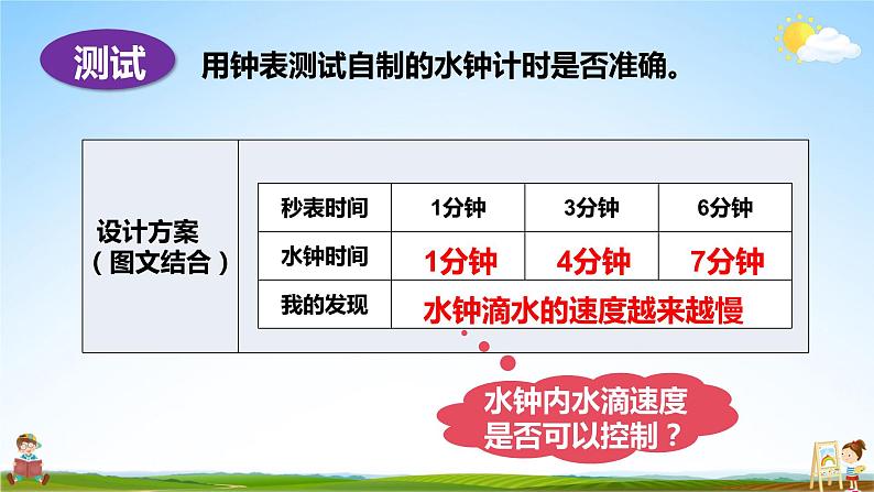 教科版小学五年级科学上册《三 计量时间 第3课 我们的水钟》课堂教学课件PPT公开课08