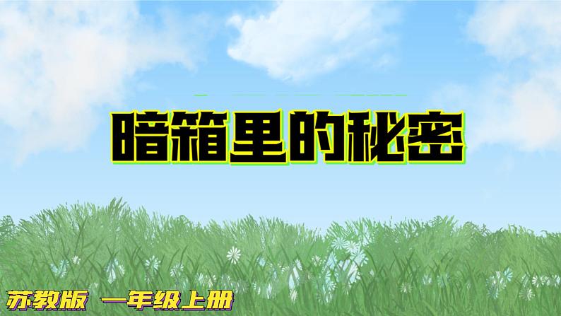 苏教版科学一年级上册8暗箱里的秘密PPT课件B01