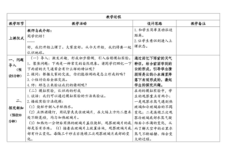 苏教版5上-第4单元第15课-雨和雪-教案合集2024第2页