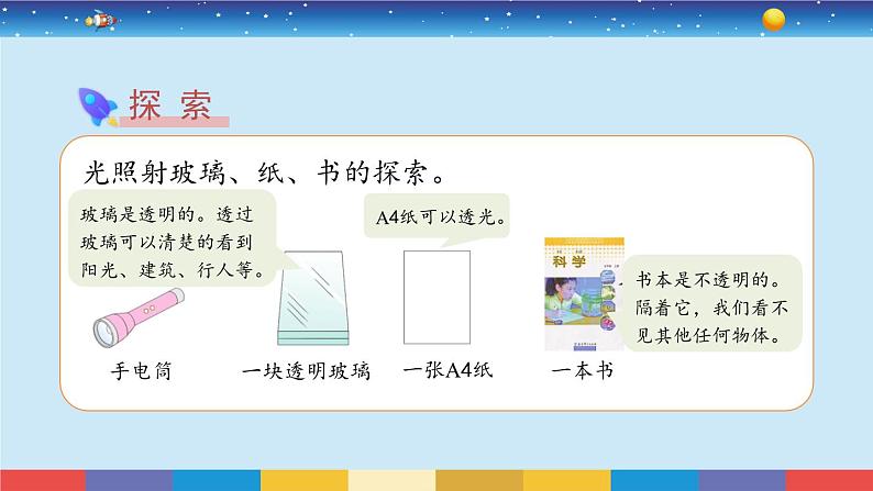 教科版五年级科学上册 1.3《光的传播会遇到阻碍吗》教学PPT04