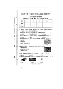 广东省清远市英德市2023-2024学年三年级上学期11月期中科学试题