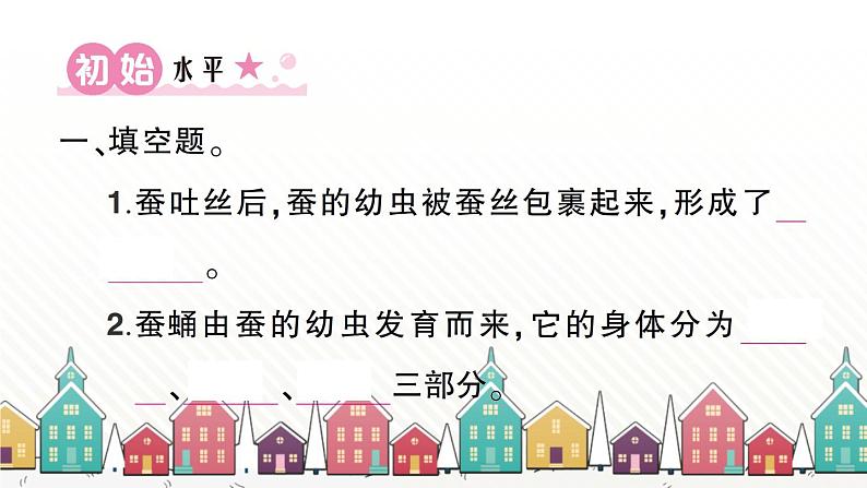 教科版(2017秋)科学三年级下册 第二单元 第四课 蚕变了新模样习题课件第2页