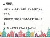 教科版(2017秋)科学三年级下册 第三单元 第二课 阳光下物体的影子习题课件