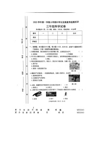 广东省清远市英德市2023-2024学年三年级上学期11月期中科学试题