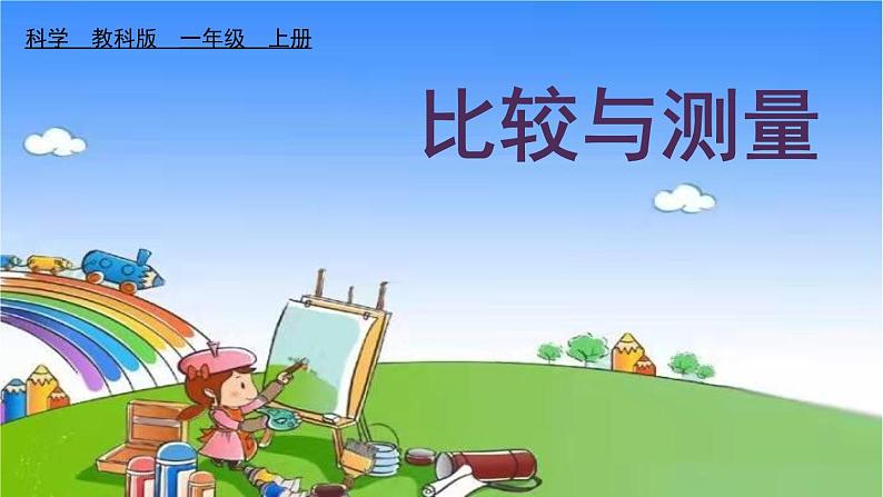 教科版（2017秋）小学科学一年级上册 2.3 用手来测量课件01