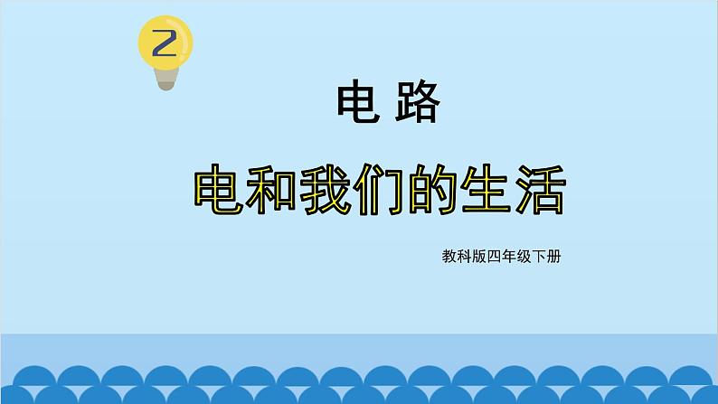 教科版(2017秋)科学四年级下册 第二单元 第一课 电和我们的生活课件第1页