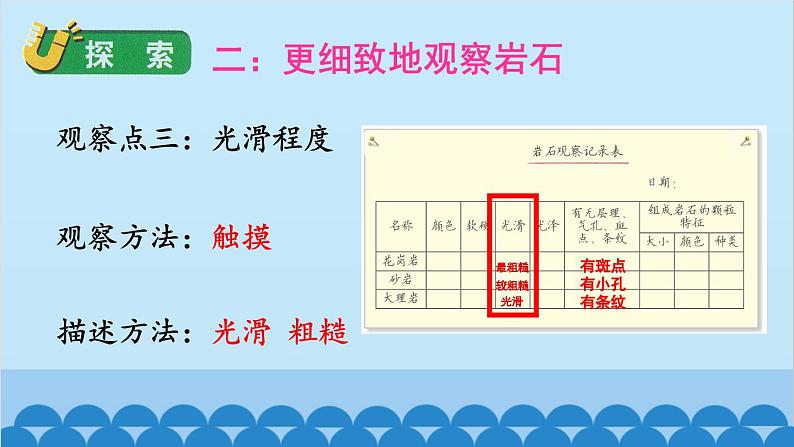 教科版(2017秋)科学四年级下册 第三单元 第二课 认识几种常见的岩石课件第8页