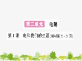 教科版(2017秋)科学四年级下册 第1课 电和我们的生活习题课件