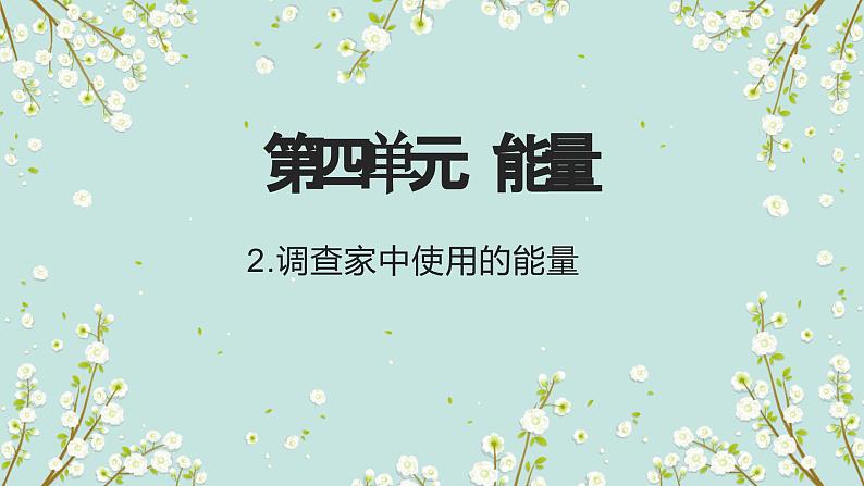 教科版科学六上4.2《调查家中使用的能量》课件+教学设计+素材02