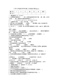 辽宁省沈阳市法库县2023-2024学年六年级上学期11月期中科学试题