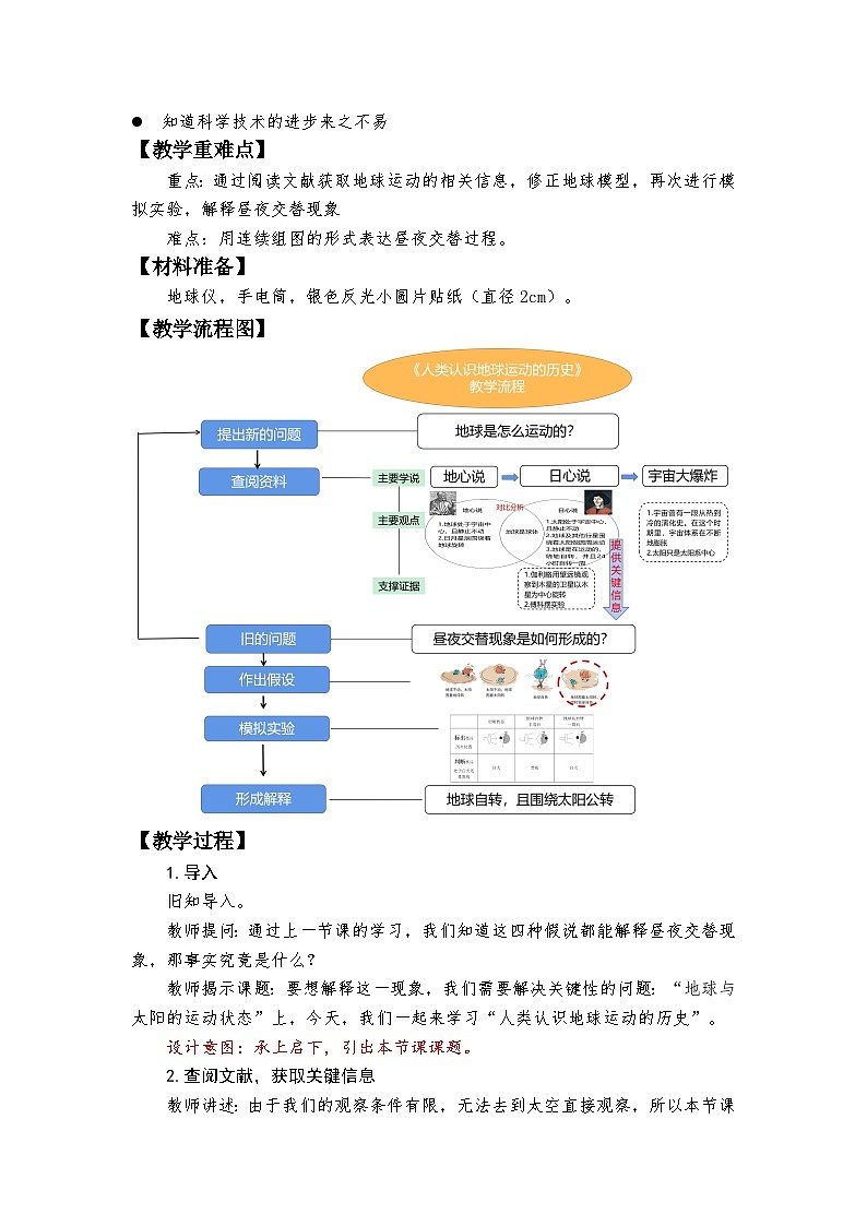 六年级上册课件邓斯琦六上2.3人类认识地球运动的历史教学设计第2页