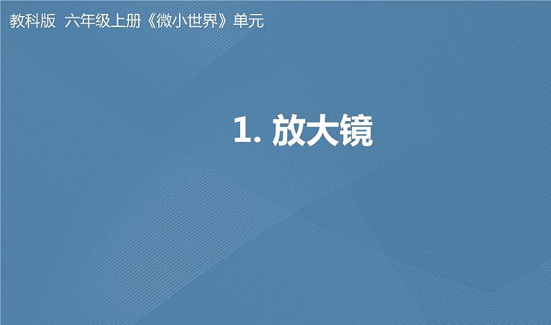 六年级上册课件1.放大镜01