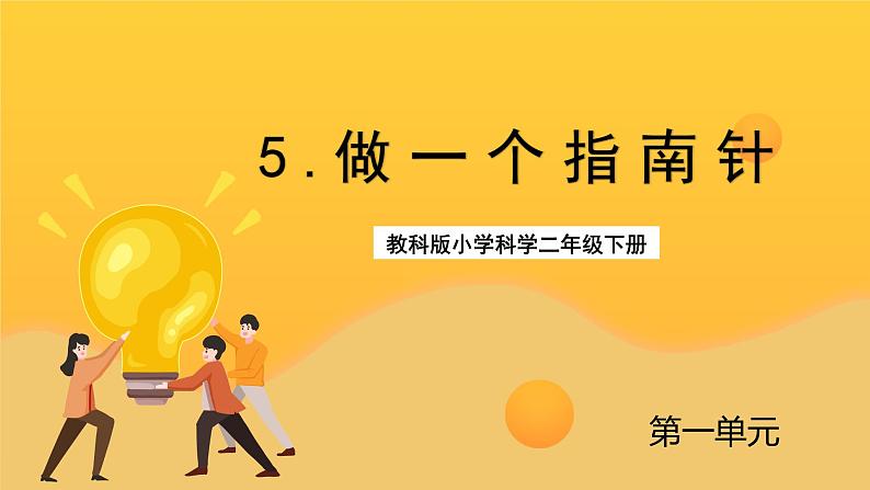 教科版科学二下 1.5《 做一个指南针》课件第1页