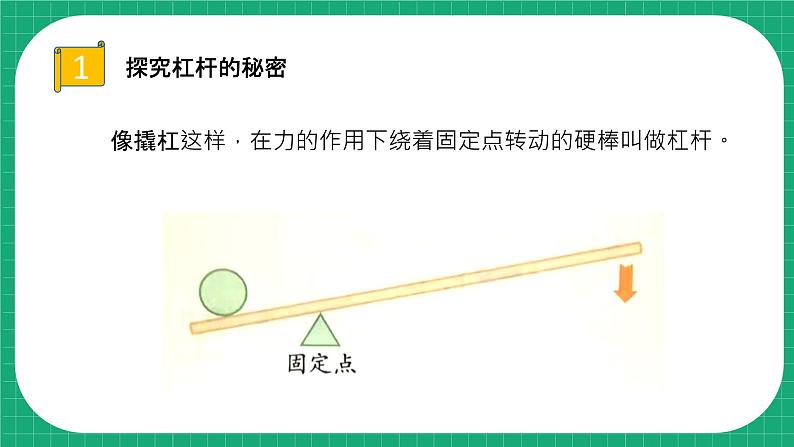 【核心素养】冀教版小学科学五年级下册 17.撬杠的学问    课件+教案(含教学反思)07