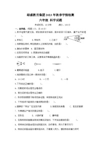 四川省自贡市蜀光绿盛实验学校四校2023-2024学年六年级上学期12月联考科学试题