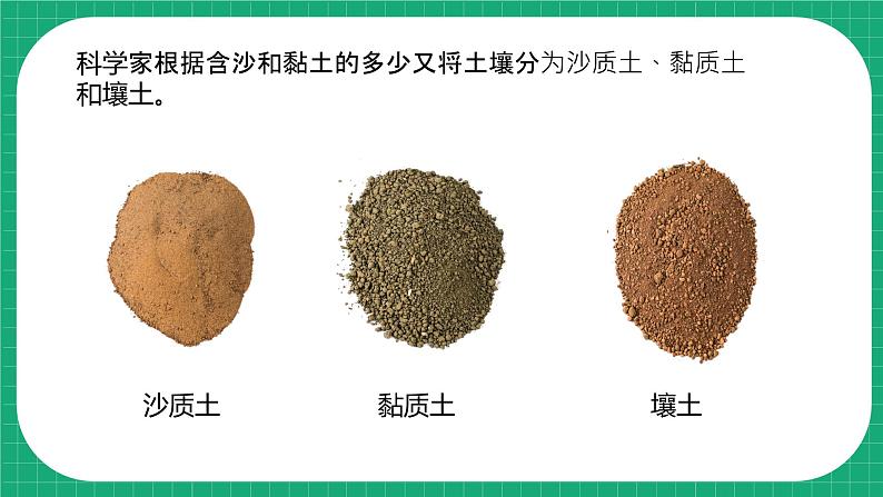 【核心素养】冀教版小学科学四年级下册    2.沙质土、黏质土和壤土     课件+教案(含教学反思)06