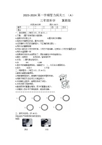 河北省邢台市威县2023-2024学年三年级上学期科学期末试题