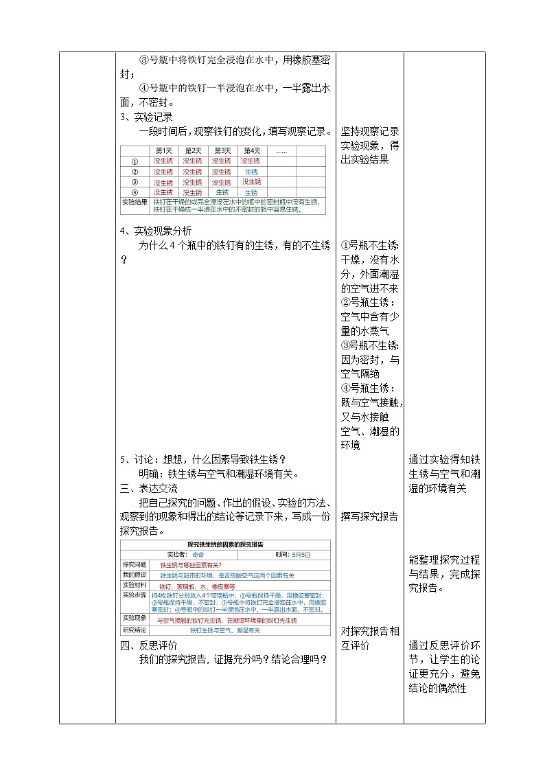 【大象版】六下科学  3.3《怎样防止铁生锈》课件+教案+同步练习02
