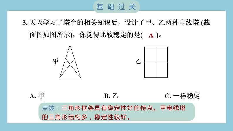 1.5 制作塔台模型（习题课件）-2023-2024学年科学六年级下册教科版04