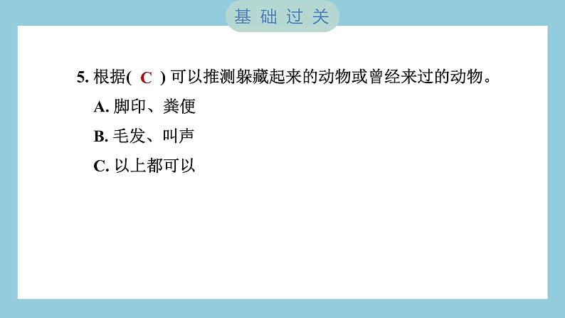 2.1 校园生物大搜索（习题课件）-2023-2024学年科学六年级下册教科版06