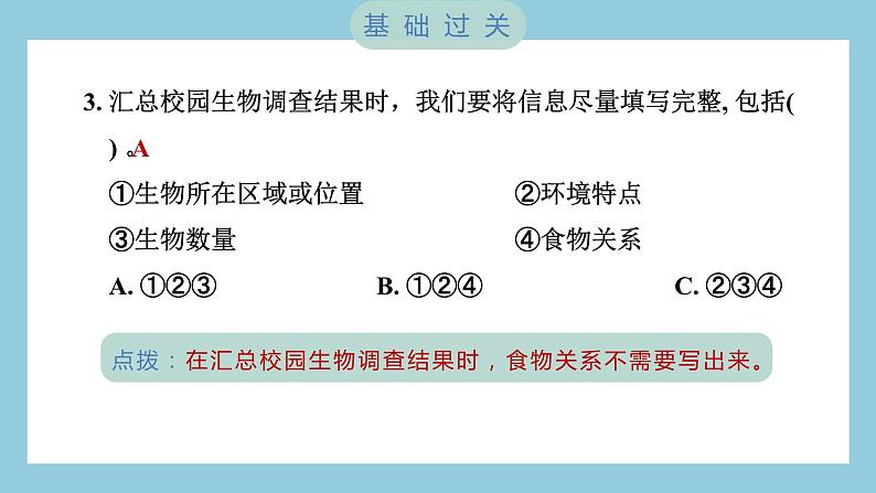 2.2 制作校园生物分布图（习题课件）-2023-2024学年科学六年级下册教科版第4页