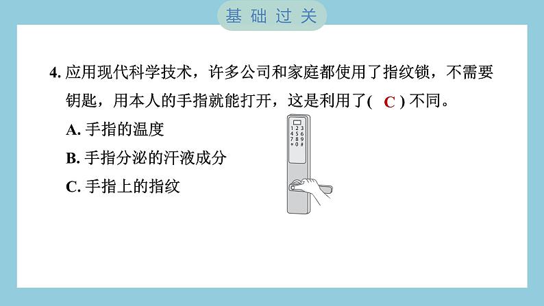 2.5 相貌各异的我们（习题课件）-2023-2024学年科学六年级下册教科版05