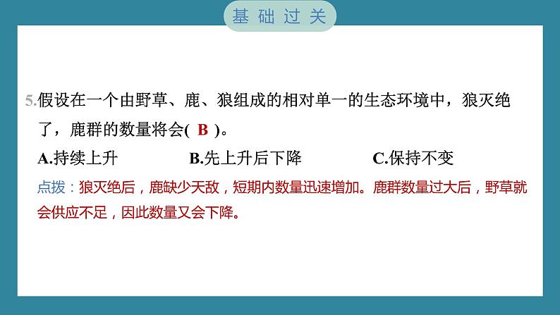 1.6 食物链和食物网（习题课件）-2023-2024学年科学五年级下册教科版05