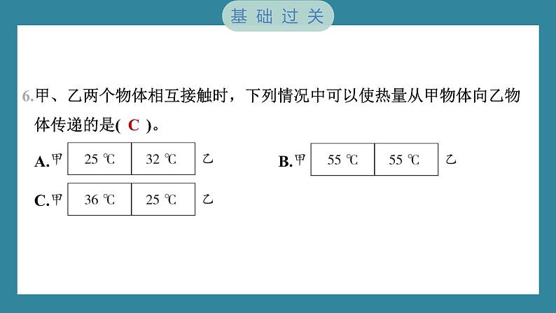 4.3 温度不同的物体相互接触（习题课件）-2023-2024学年科学五年级下册教科版第6页