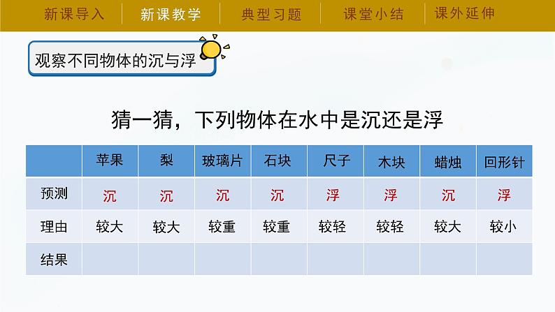 【湘科版】五上科学 2.1谁沉谁浮（课件）08