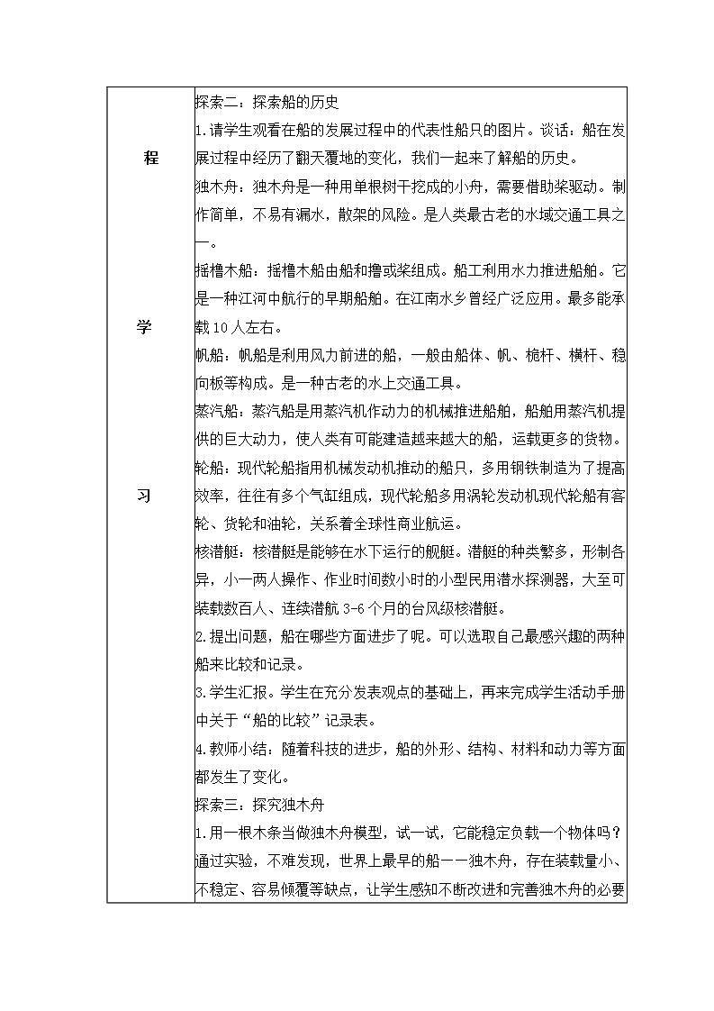 教科版科学五年级下册2.1《船的历史》课件+教案+练习02