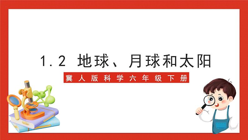 冀人版科学六年级下册1.2《地球、月球和太阳》课件01