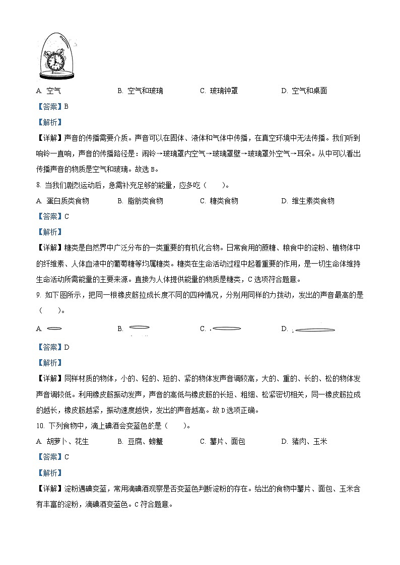 31，2022-2023学年浙江省嘉兴市海盐县教科版四年级上册期末考试科学试卷第3页