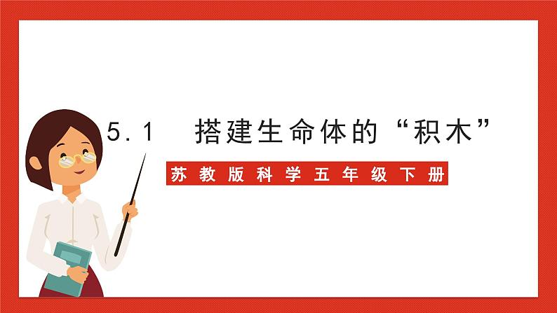 苏教版科学五下 5.1 《搭建生命体的“积木”》课件第1页