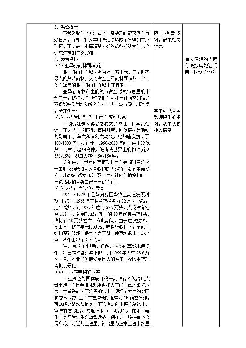 【核心素养】大象版科学六年级下册4.3《人类发展与生态危机》课件+教案+分层练习（含答案）+素材02