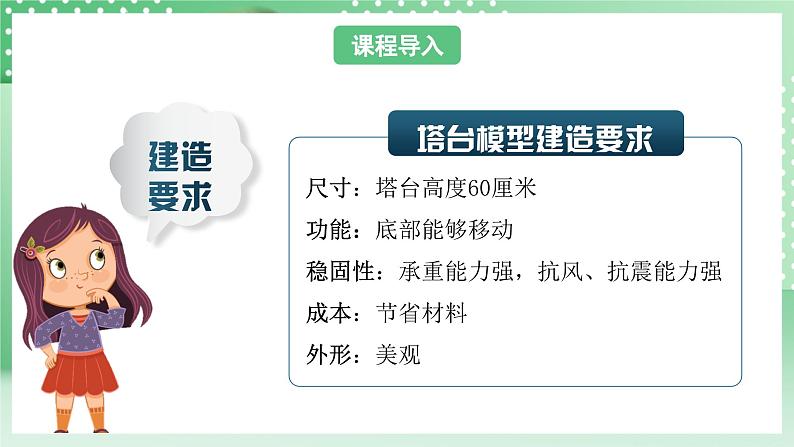 教科版科学六年级下册1.5《制作塔台模型》课件+探究记录单+微课04