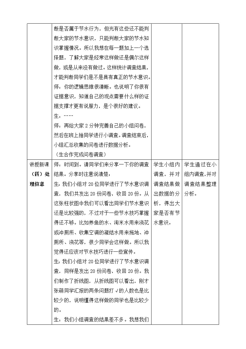 大象版科学四年级下册2.4节约用水 教案03