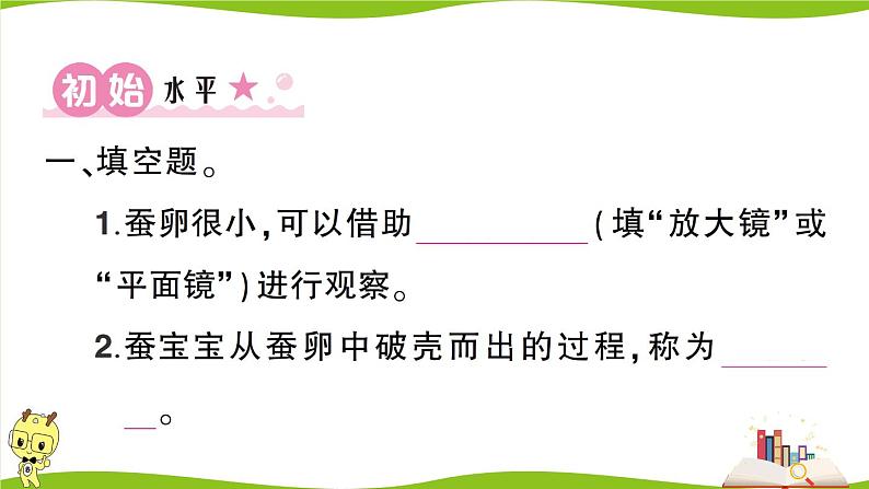 教科版科学三年级下册（2-1）迎接蚕宝宝的到来 习题5第2页