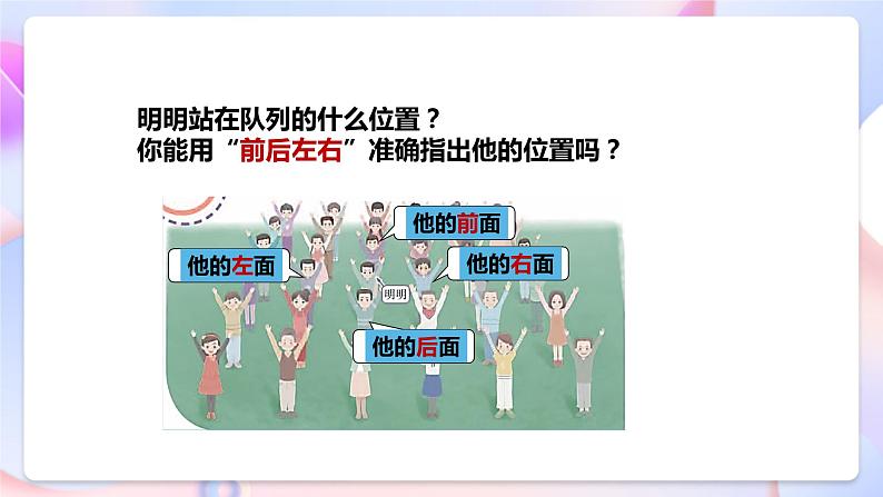 【核心素养】人教鄂教版科学一年级下册2.4《前后左右》课件+教案+分层练习07