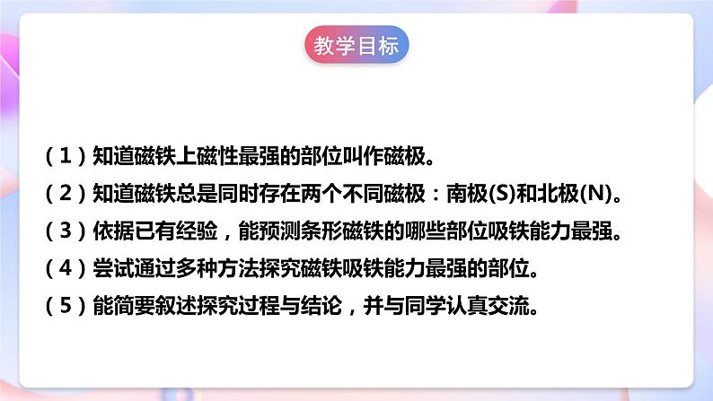 【核心素养】人教鄂教版科学一年级下册3.8《磁铁的磁极》课件+教案+分层练习04