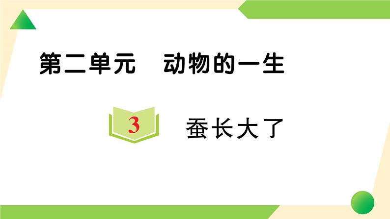 教科版科学三年级下册（2-3）蚕长大了习题3第1页