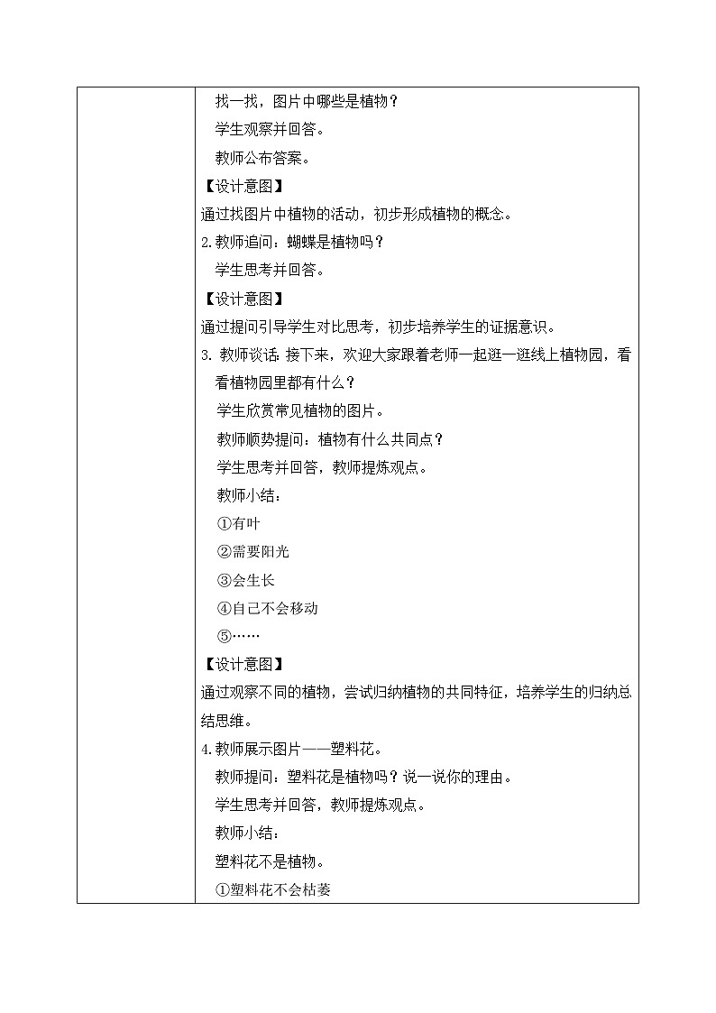 教科版 科学 一上 《我们知道的植物》课件+教案（含教学反思）02