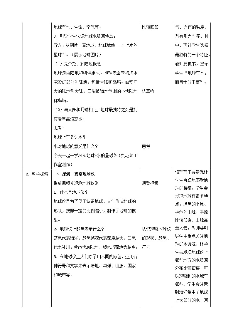 【核心素养】3.7《地球——水的星球》课件+教案（教科版科学三下）02