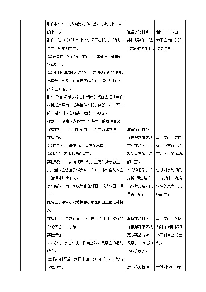 1.4 物体在斜面上运动（教案）第2页