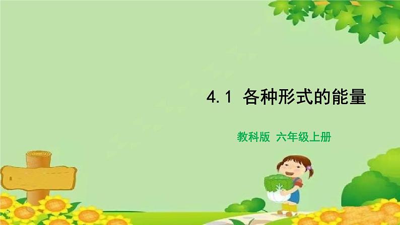 教科版（2017秋）科学六年级上册-4.1 各种形式的能量课件01