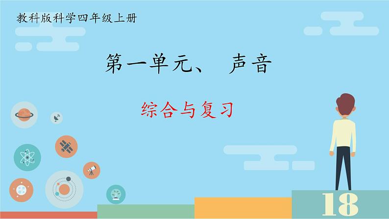 第一单元 声音 综合与复习 课件 小学科学教科版四年级上册01