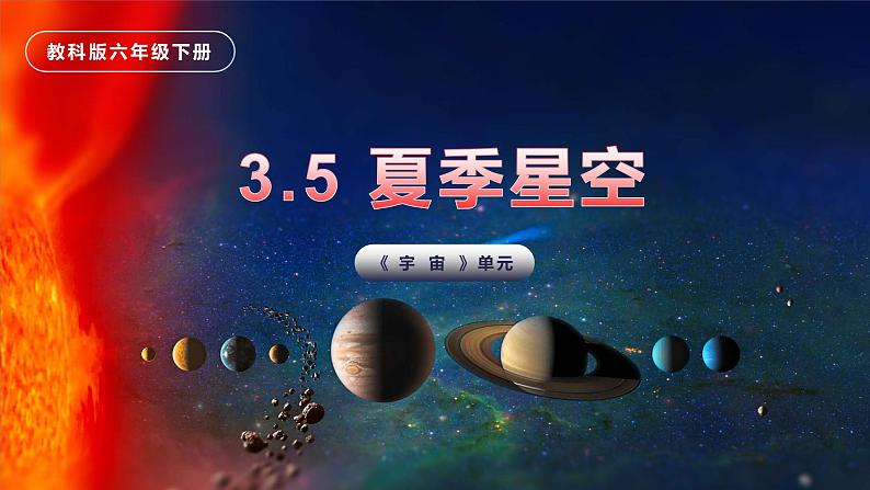 第5课 夏季星空（教学课件）-2023-2024学年六年级科学下册同步精品课堂系列（教科版）第1页