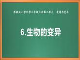 苏教版小学科学六上第二单元《6 生物的变异》课件+教案+视频+作业