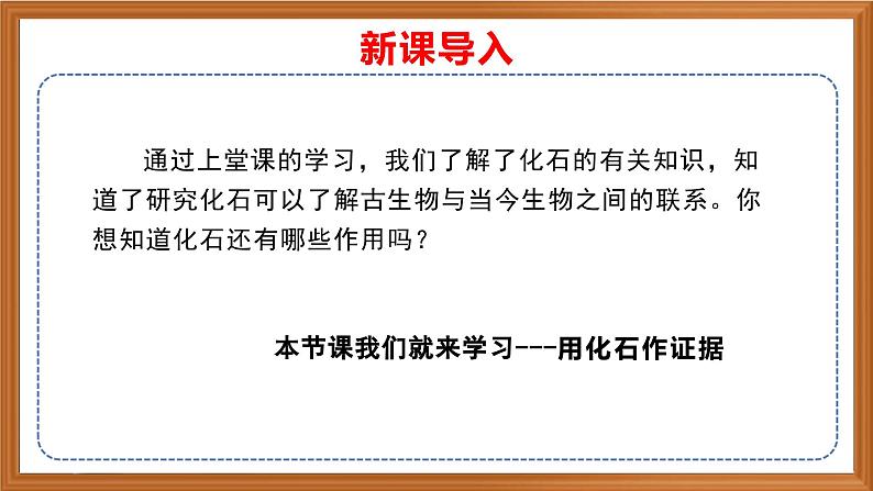 苏教版小学科学六上第三单元《10 用化石作证据》课件+教案+视频+作业01