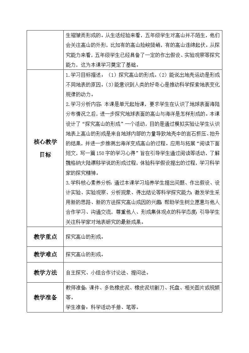 【核心素养】冀教版小学科学五年级上册     9.地表探秘     课件ppt+ 教案02