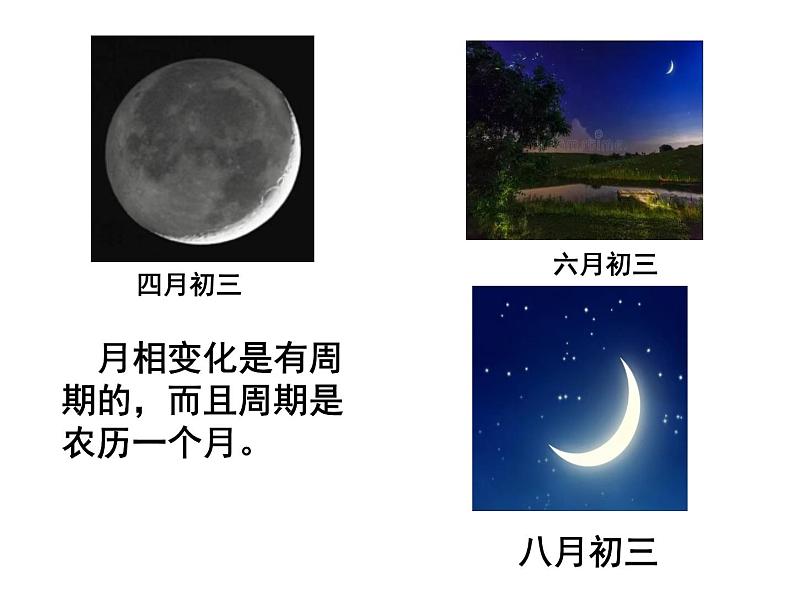 小学科学三年级下册《月相变化的规律》课件第7页